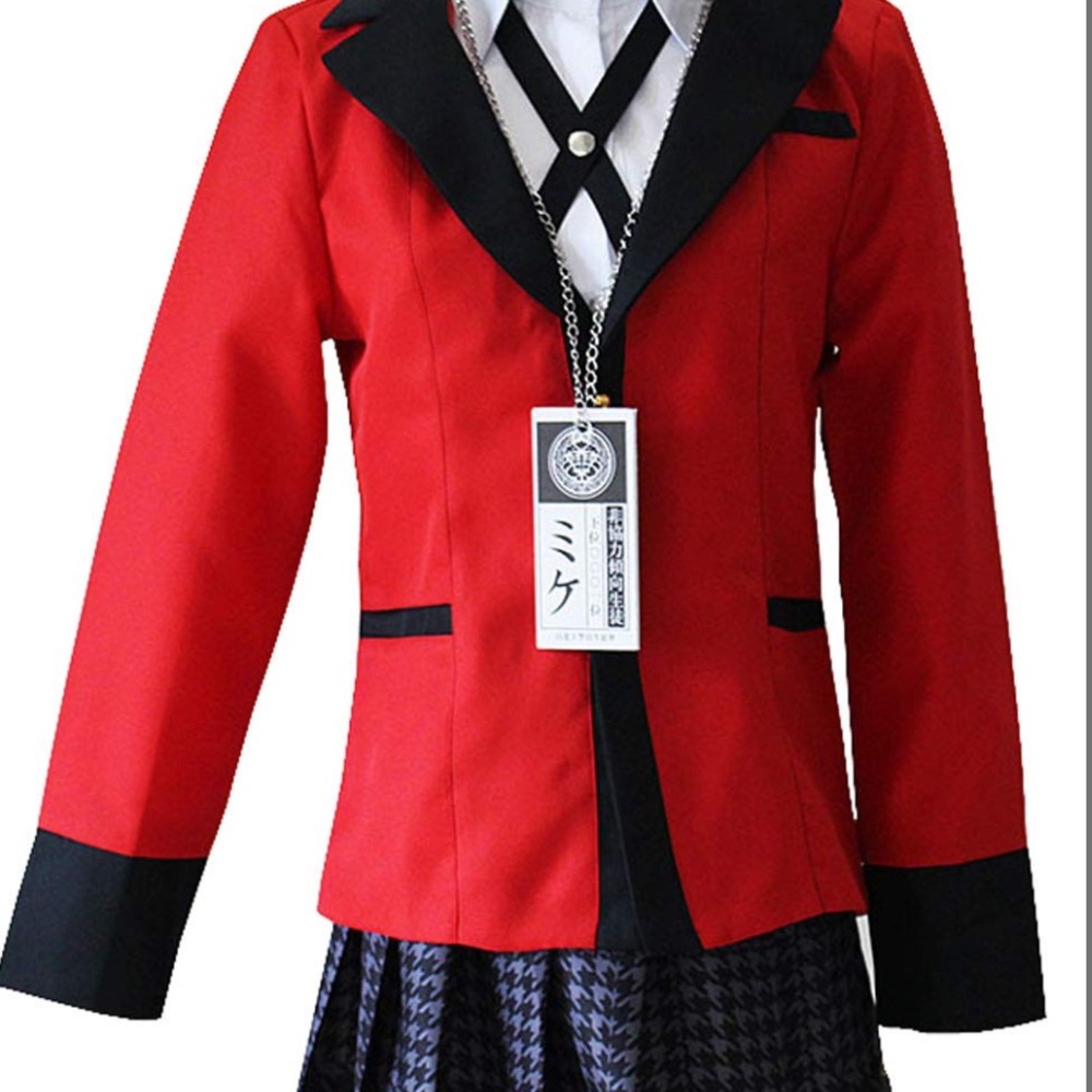 Yumeko Jabami Costume School Uniforms Anime Cosplay Party Full Set Large/Medium